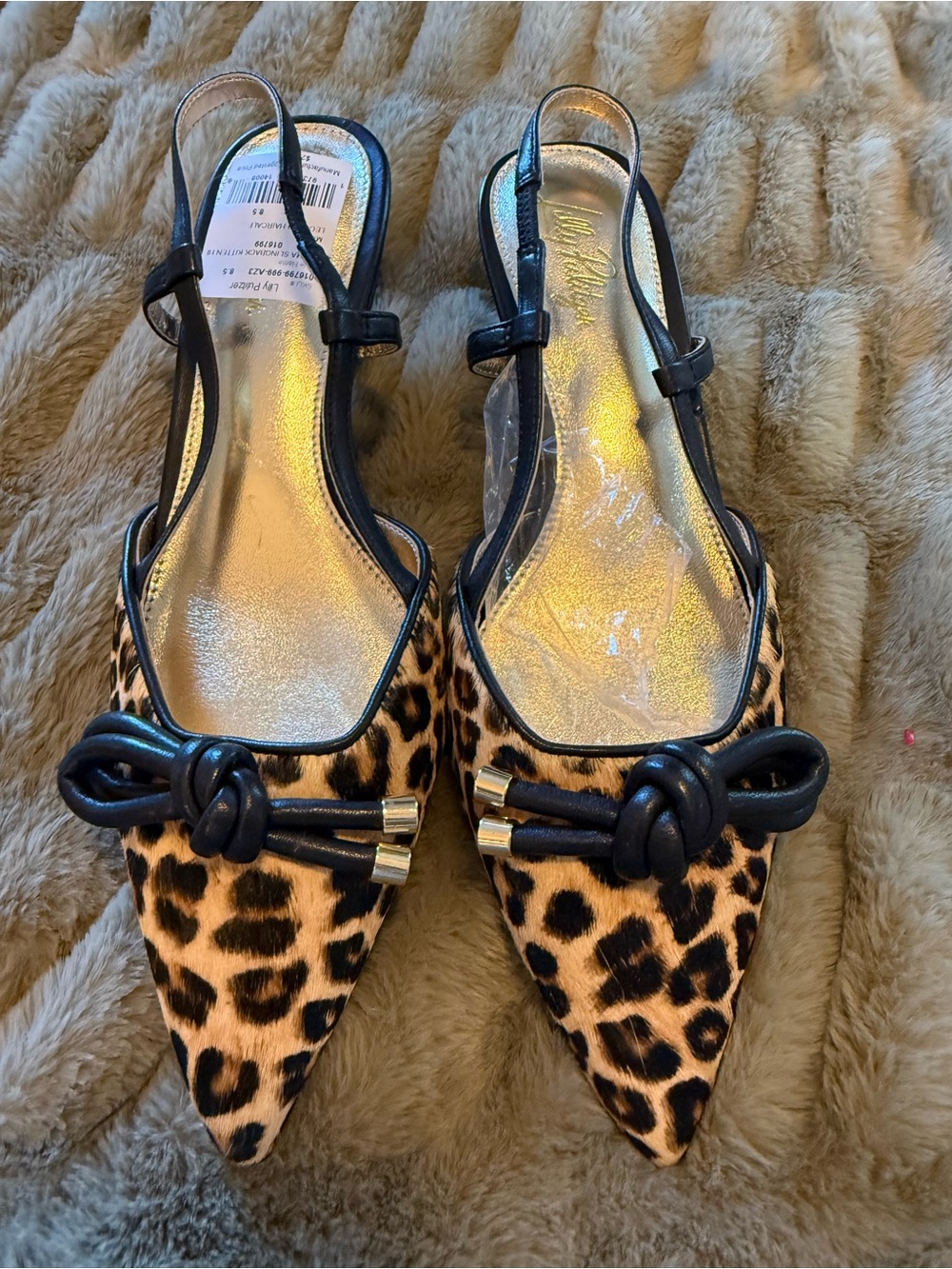 Lilly Pulitzer kitten leopard heels